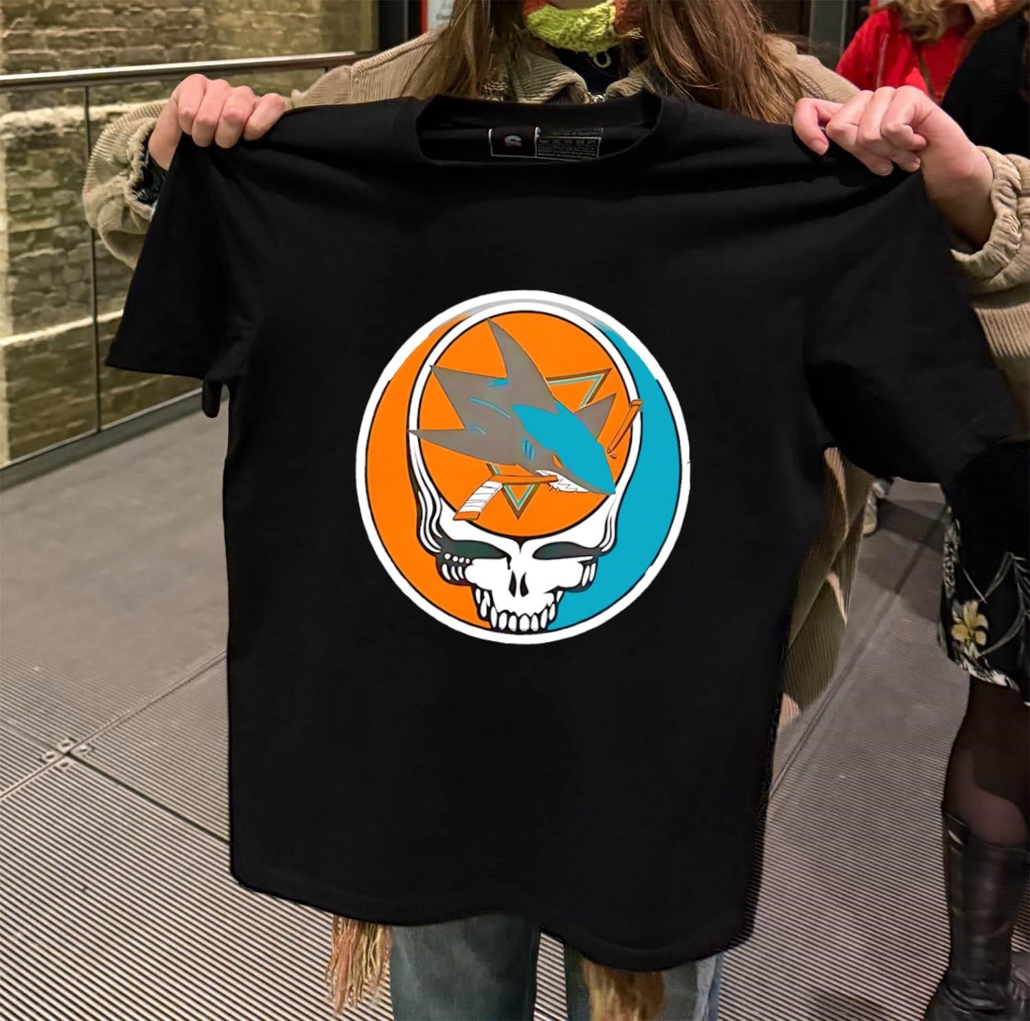 San Jose Sharks Grateful Dead Skull shirt