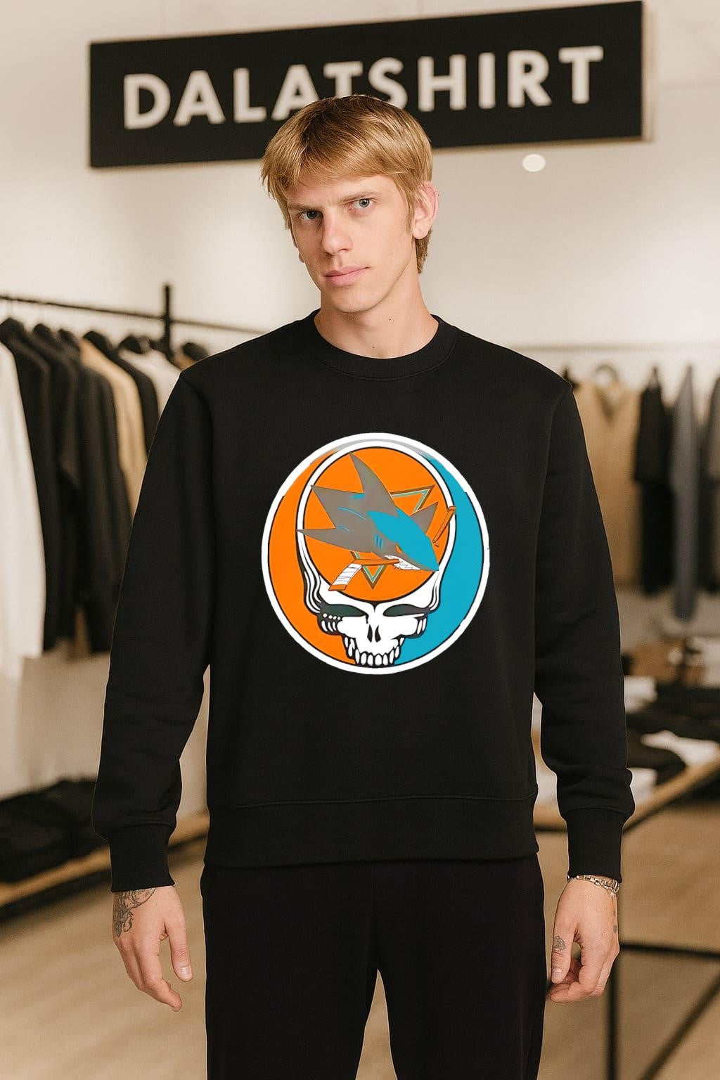 San Jose Sharks Grateful Dead Skull shirt