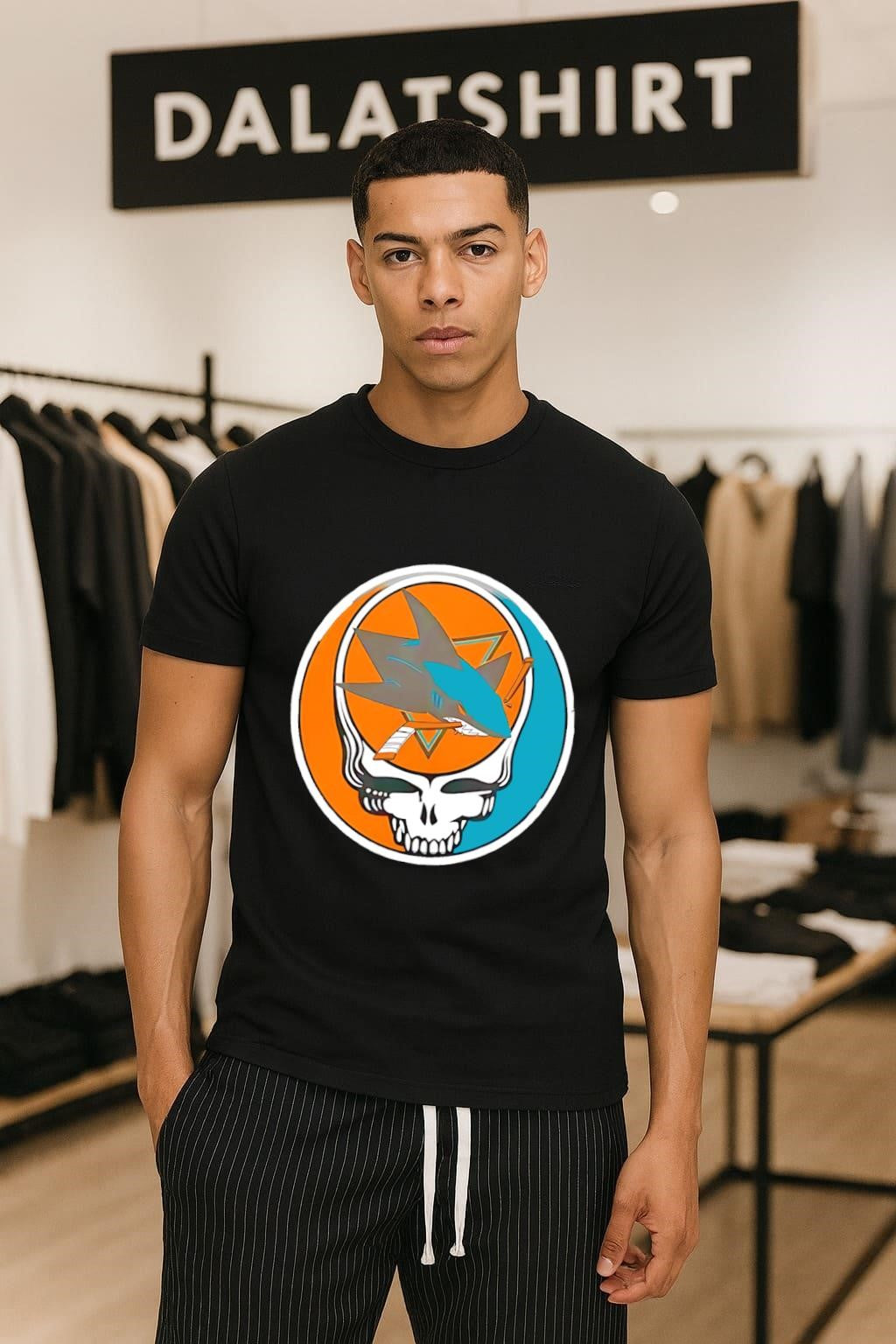 San Jose Sharks Grateful Dead Skull shirt
