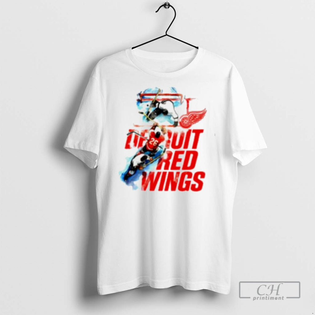 Sana X Detroit Red Wings Hockey Graphic T Shirts