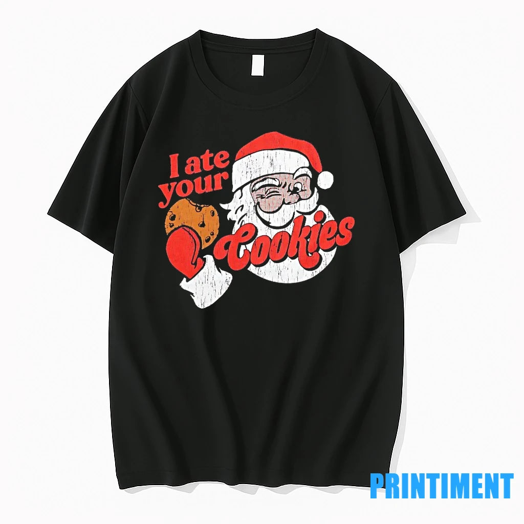 Santa Claus I Ate Your Cookies Christmas Tshirts Sweater