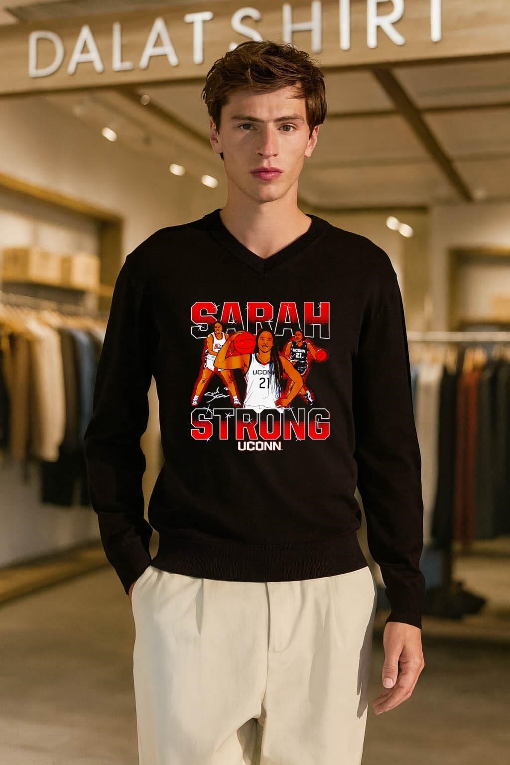 Sarah Strong UConn Basketball Player Number 21 shirt