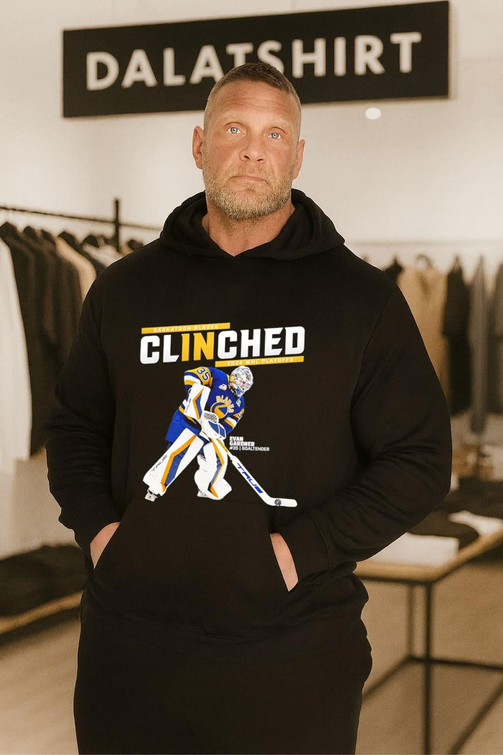 Saskatoon Blades Clinched 2026 WHL Playoffs Evan Gardner shirt