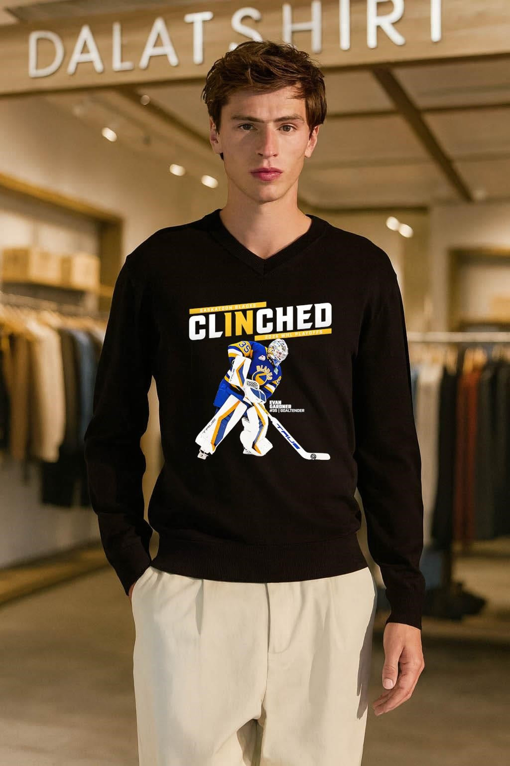 Saskatoon Blades Clinched 2026 WHL Playoffs Evan Gardner shirt
