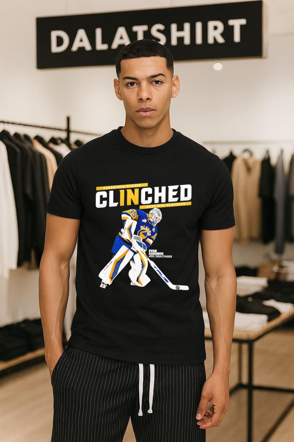 Saskatoon Blades Clinched 2026 WHL Playoffs Evan Gardner shirt