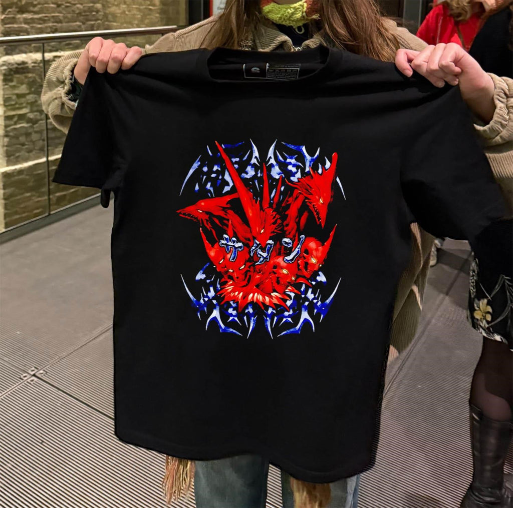 Satan Shin Megami Tensei Red Demon Japanese Text shirt