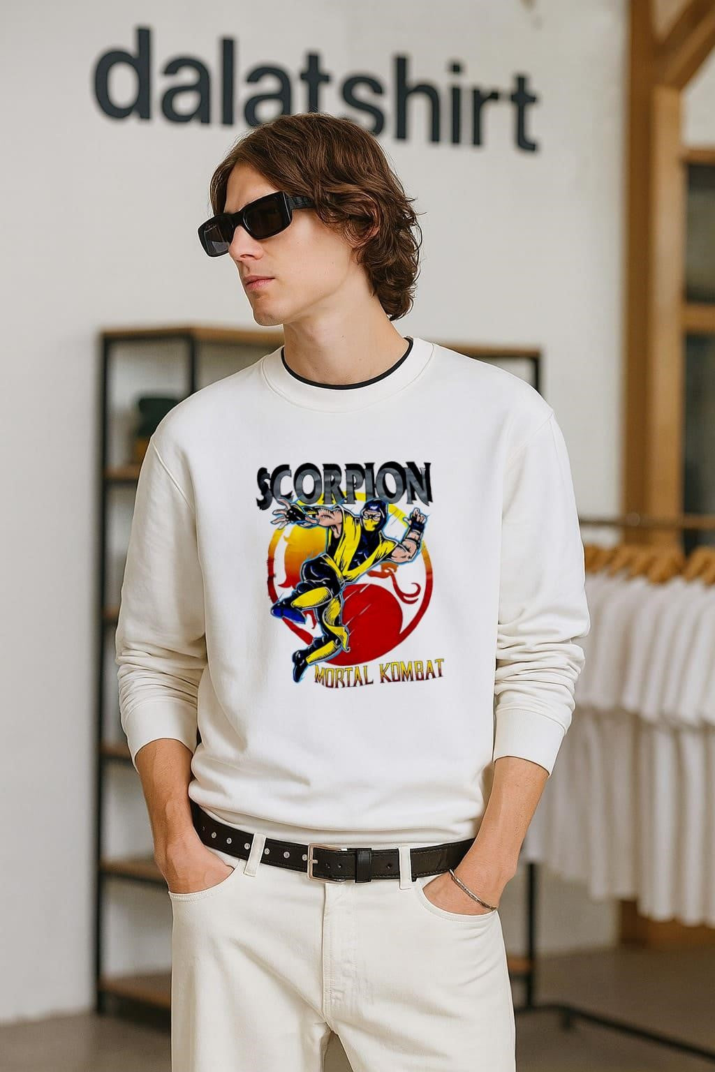 Scorpion Mortal Kombat Ninja Fighting shirt