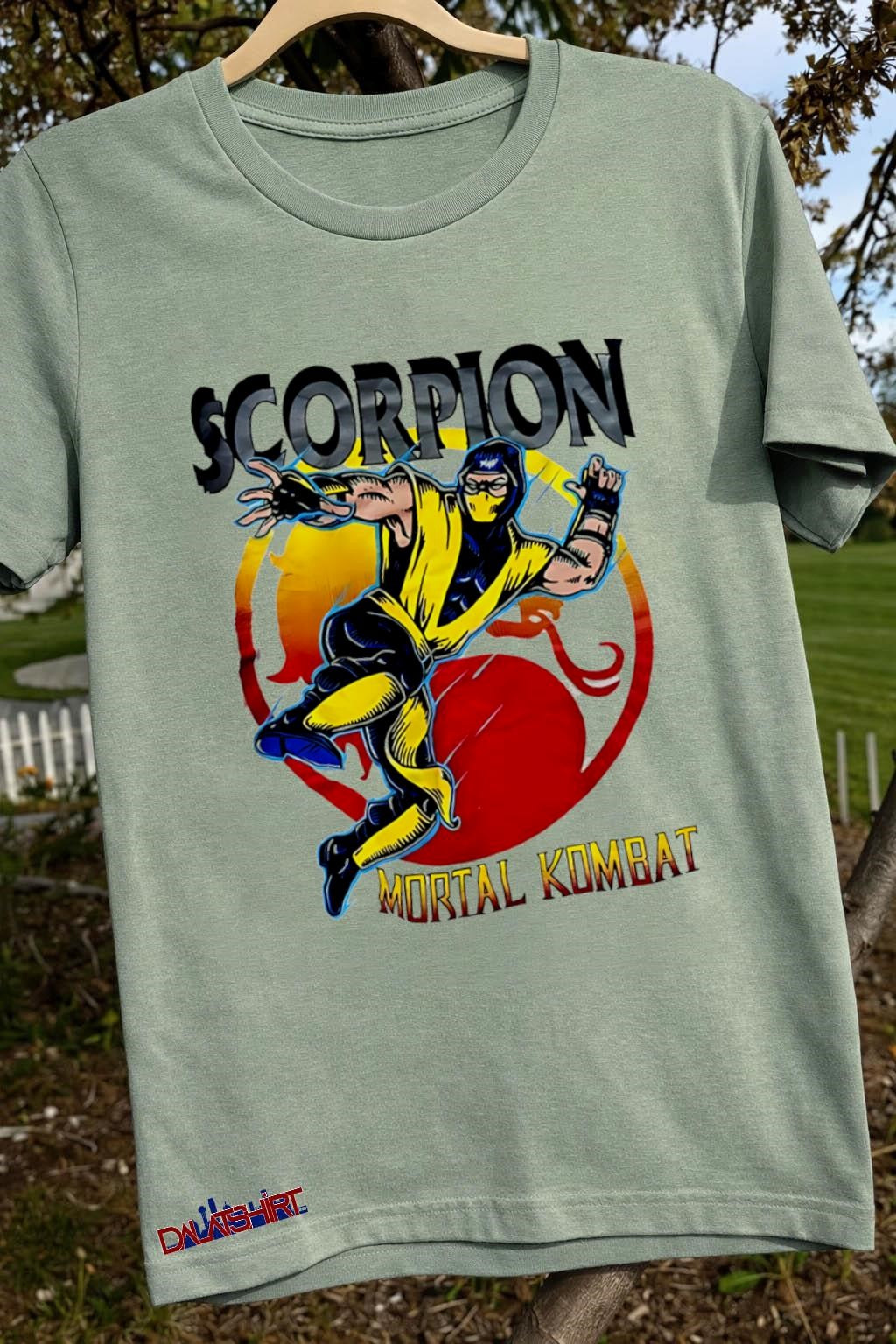Scorpion Mortal Kombat Ninja Fighting shirt