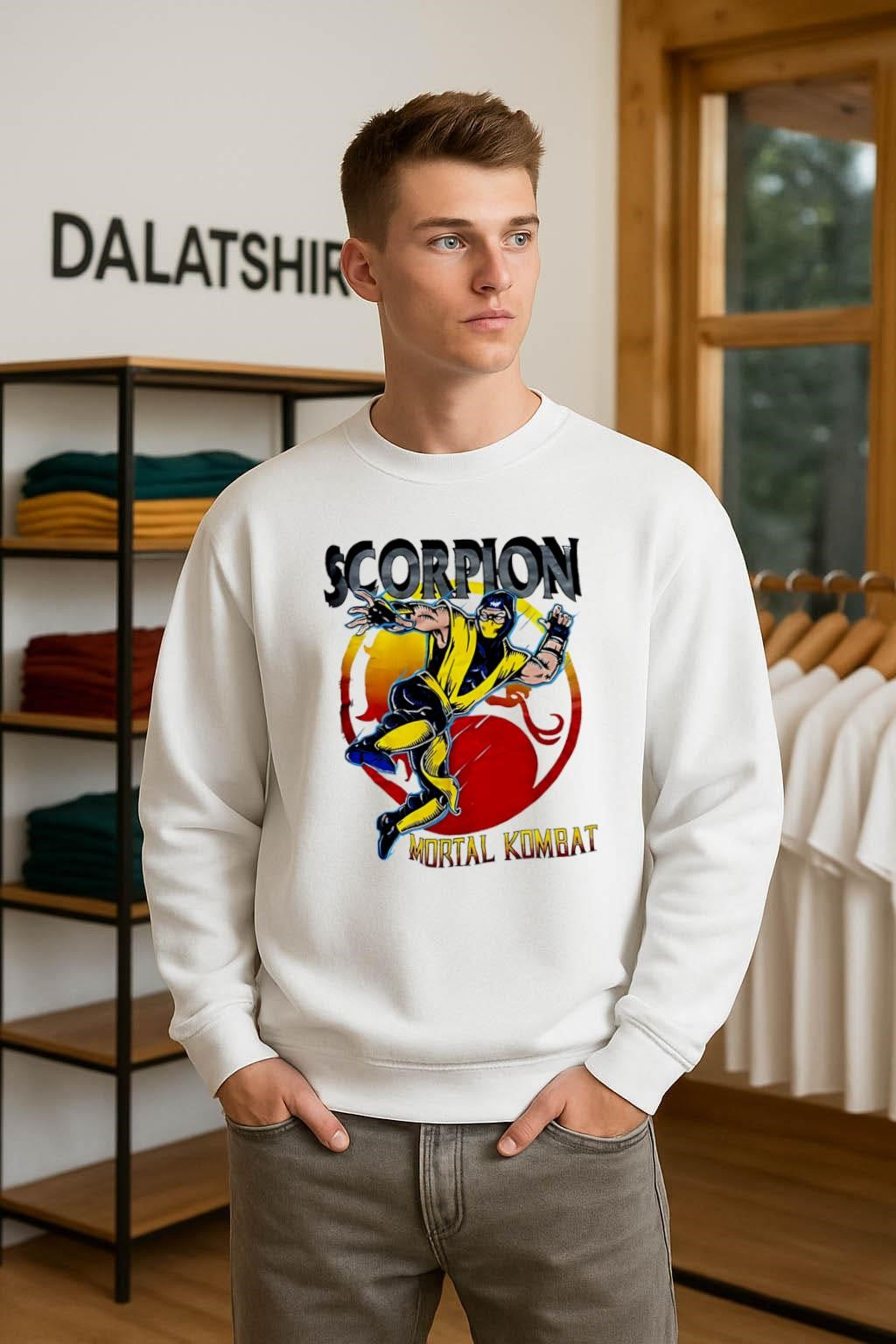 Scorpion Mortal Kombat Ninja Fighting shirt