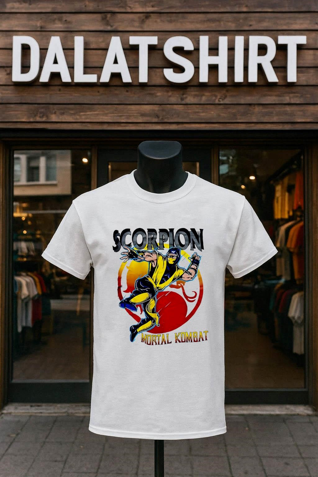 Scorpion Mortal Kombat Ninja Fighting shirt