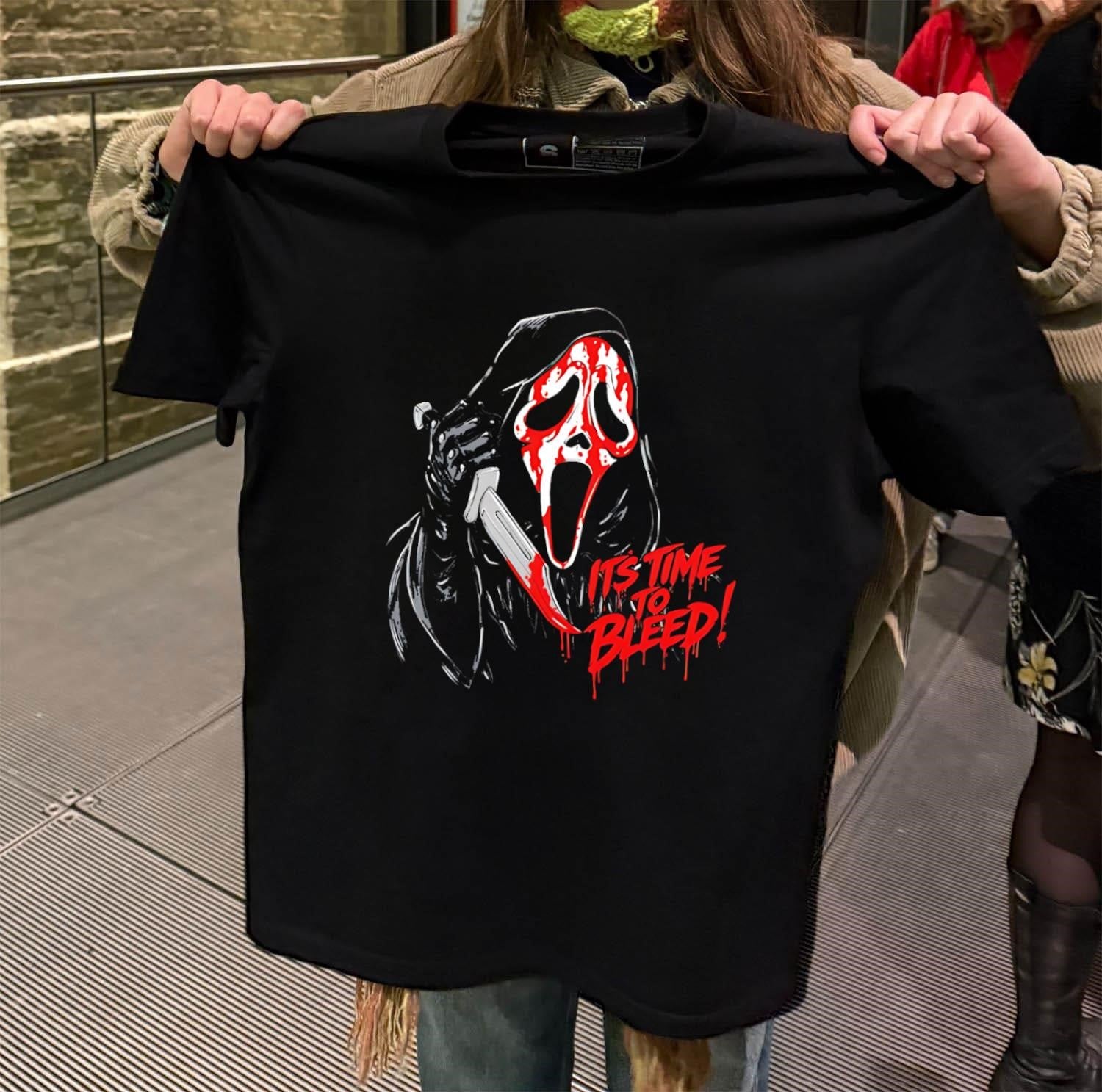 Scream Ghostface It’s Time To Bleed Horror Movie shirt