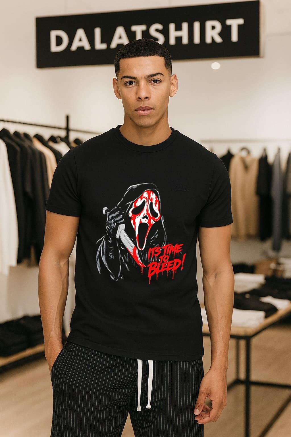 Scream Ghostface It’s Time To Bleed Horror Movie shirt