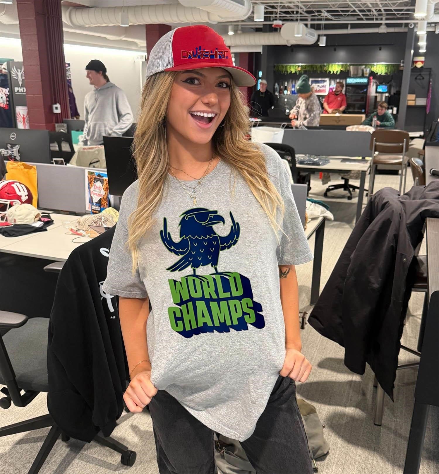 Seattle Beanie Bird Sunglasses With Space Needle City Skyline shirt