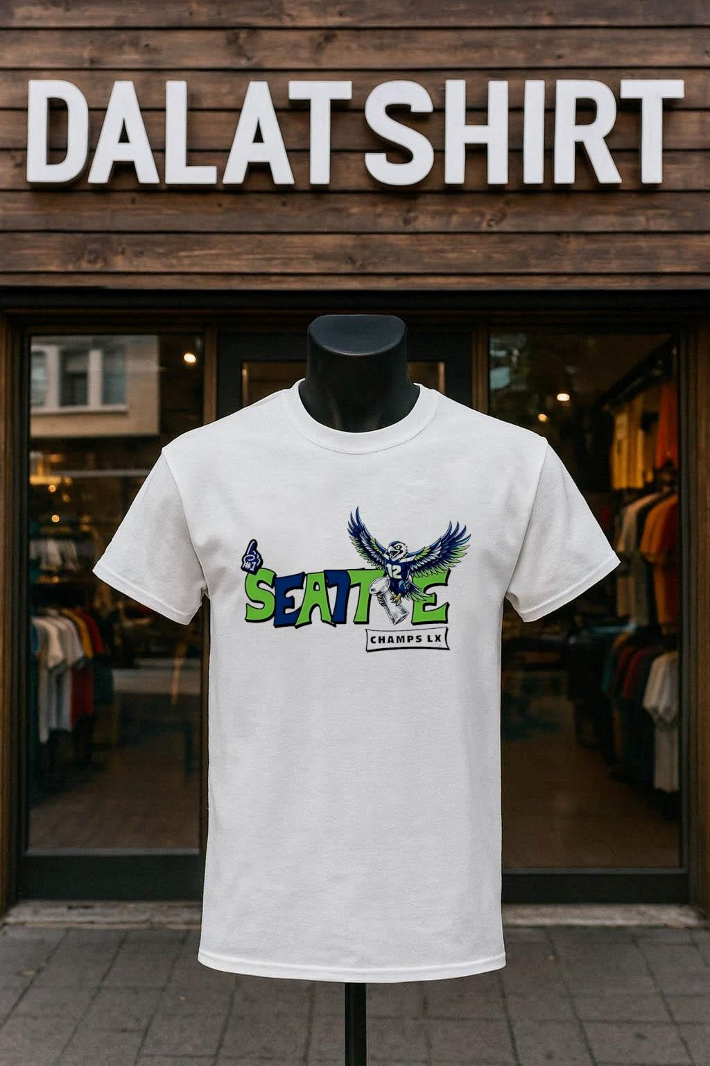 Seattle Champs LX Number 12 Fan Eagle Logo shirt