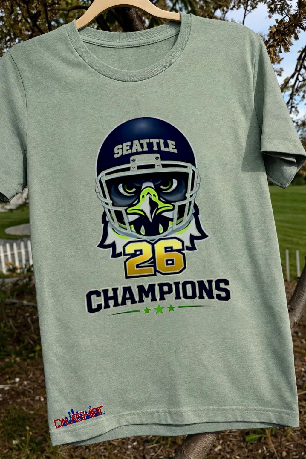 Seattle Helmet Bird Head 26 Champions Three Stars Football shirt
