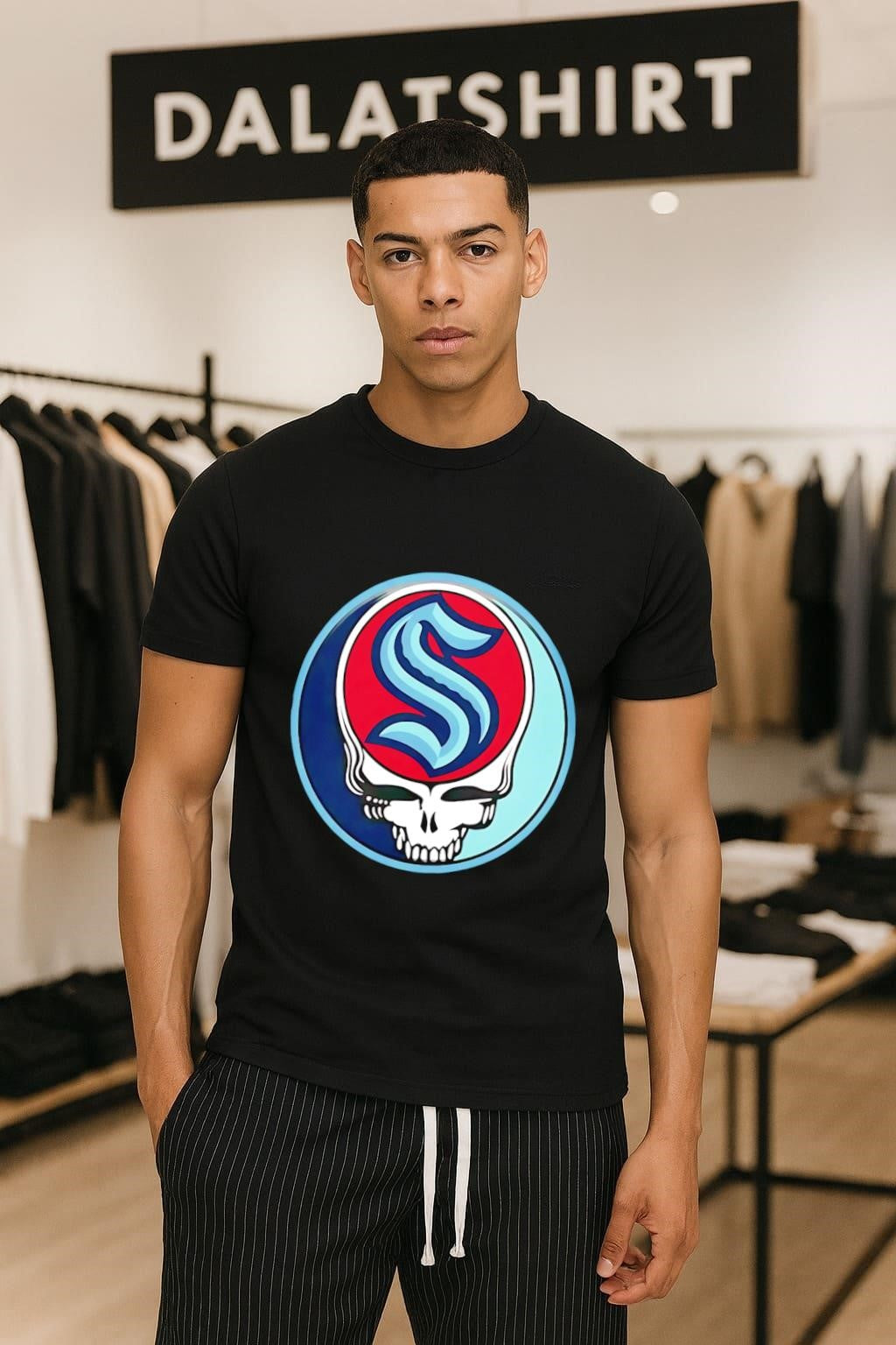 Seattle Kraken Grateful Dead Skull shirt