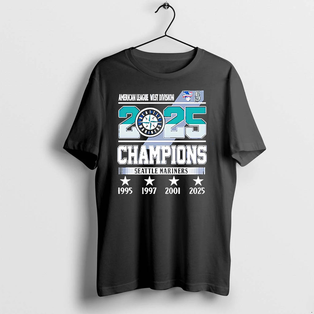 Seattle Mariners 2025 American West Division Tshirts Sweater
