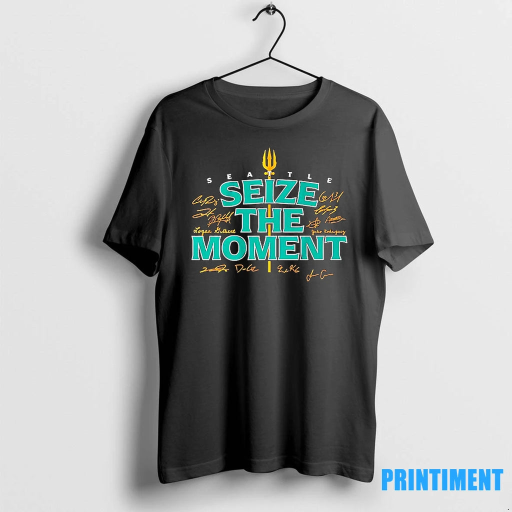 Seattle Mariners Baseball Seize The Moment Players Signature Tshirts Sweater