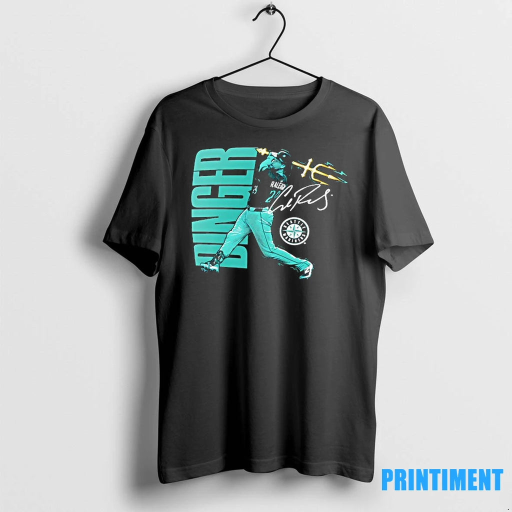 Seattle Mariners Cal Raleigh Trident Swing Signature Tshirts Sweater