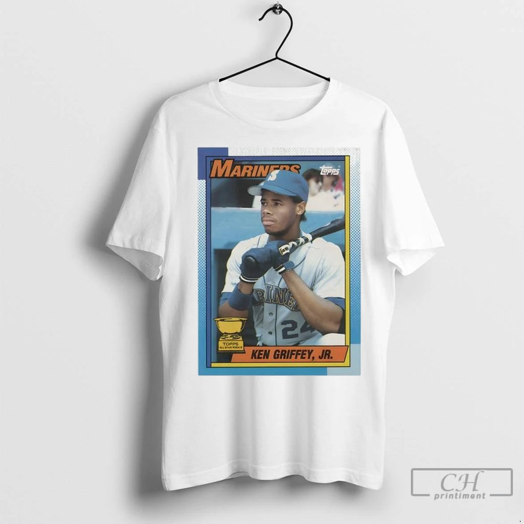 Seattle Mariners Ken Griffey Jr Baseball Card Player Mlb T Shirts