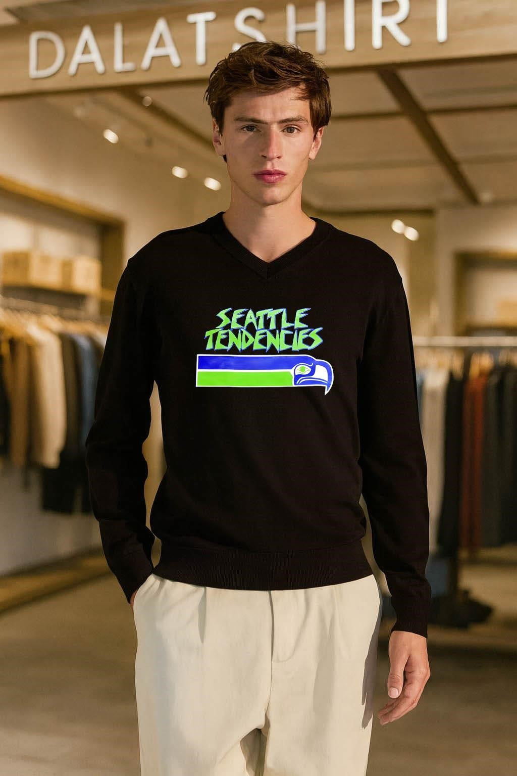 Seattle Tendencies Seahawk Football Logo Graphic shirt