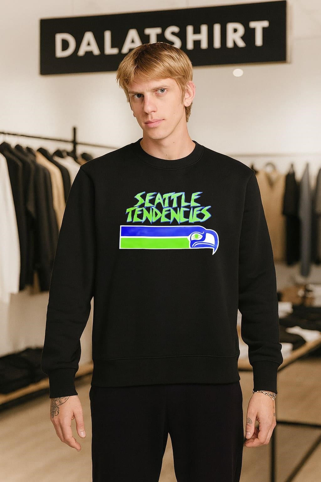 Seattle Tendencies Seahawk Football Logo Graphic shirt