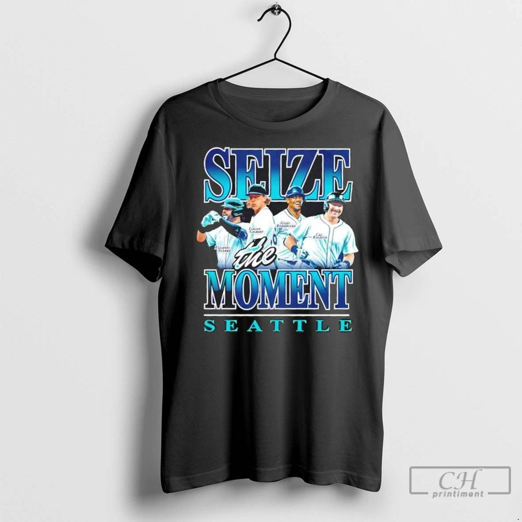 Seize The Moment Seattle Mariners Baseball T Shirts