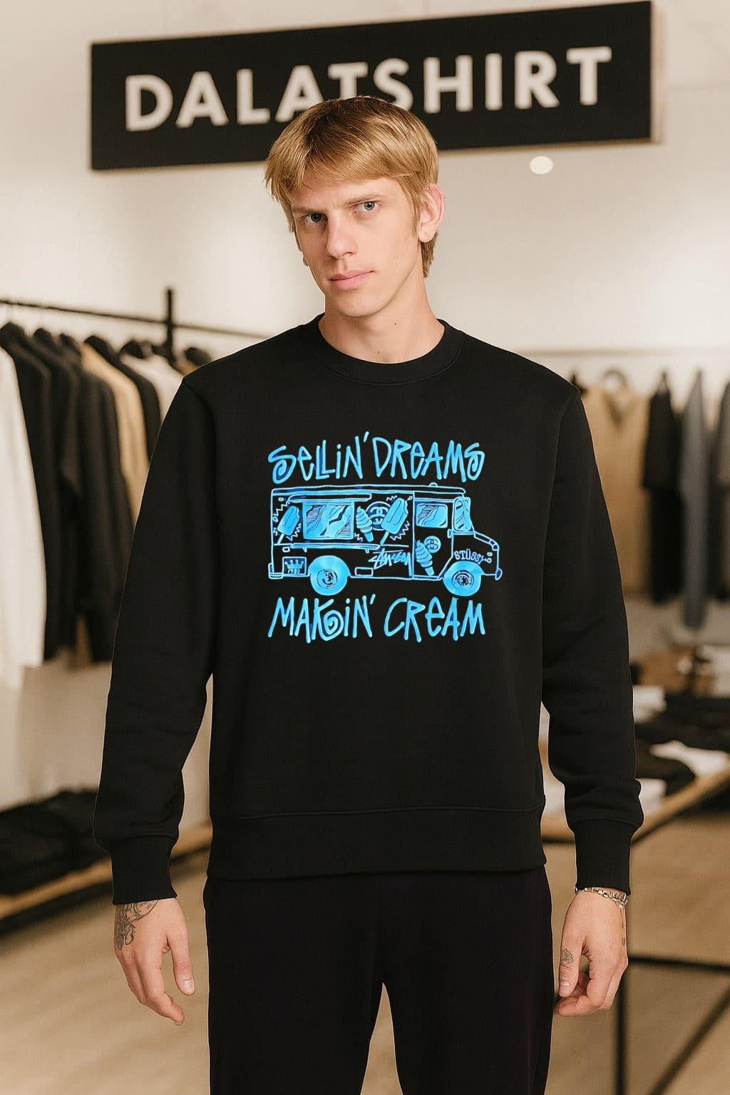 Sellin’ Dreams Makin’ Cream Ice Cream Truck Stussy shirt
