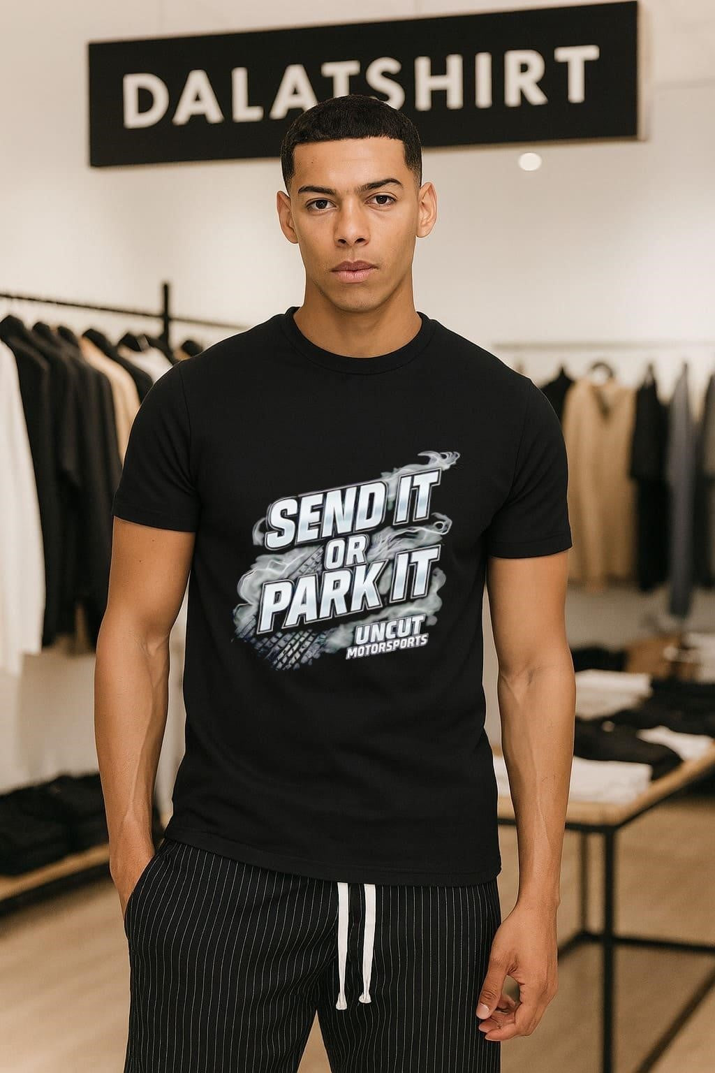 Send It Or Park It Uncut Motorsports smoke shirt