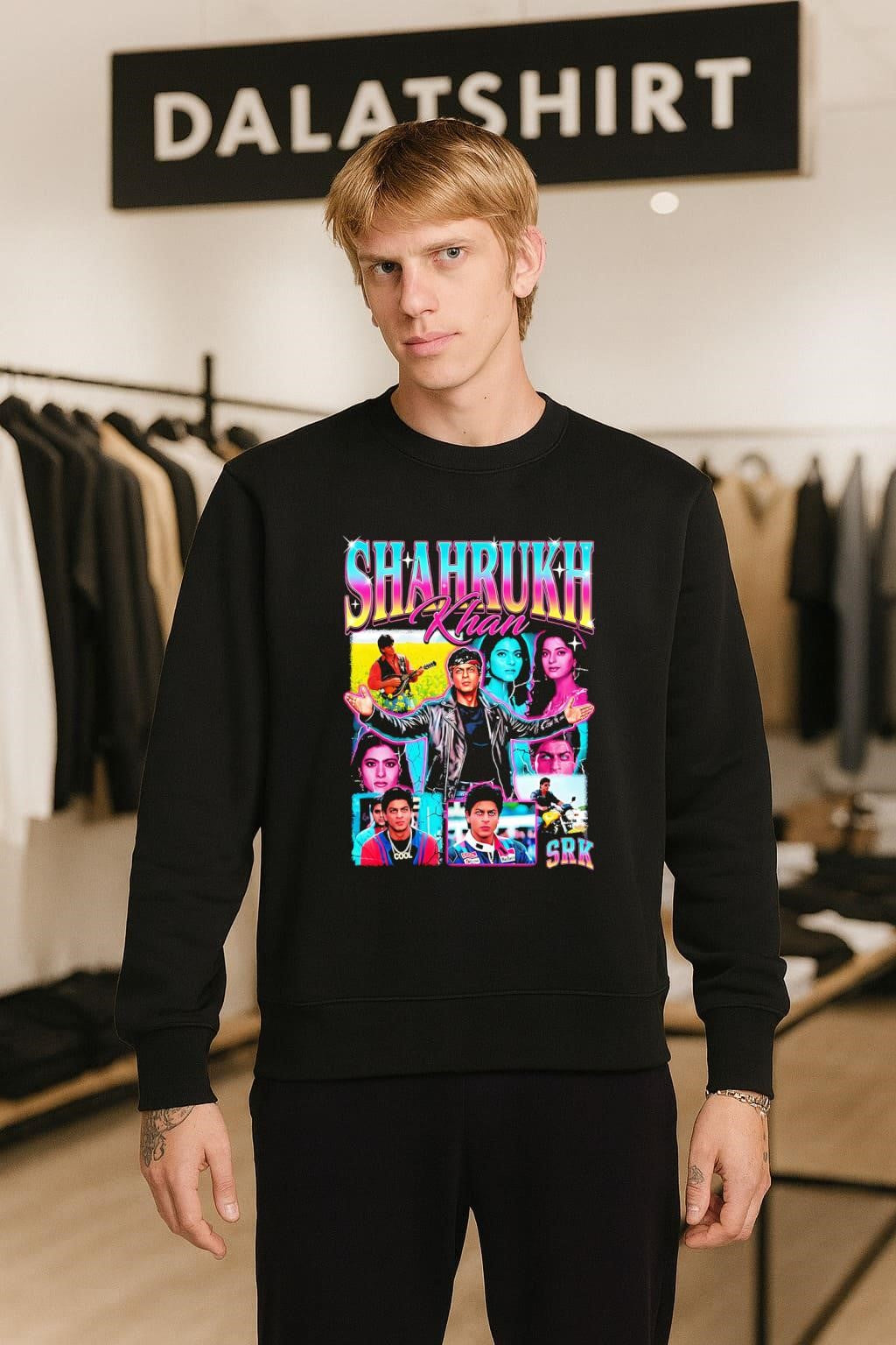 Shah Rukh Khan Khan SRK Cool Kajol Juhi Chawla Guitar Motorcycle shirt
