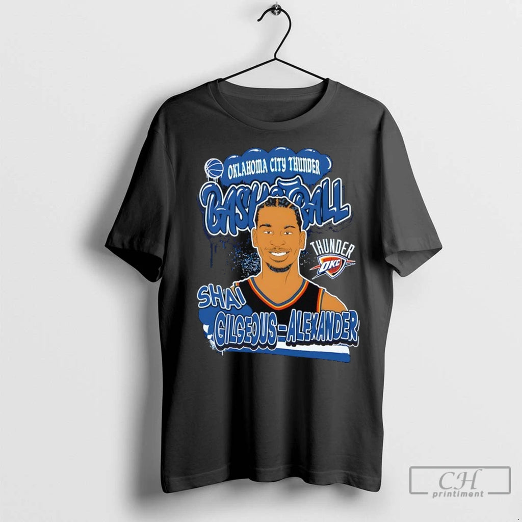 Shai Gilgeous Alexander Oklahoma City Thunder Basketball Chibi T Shirts