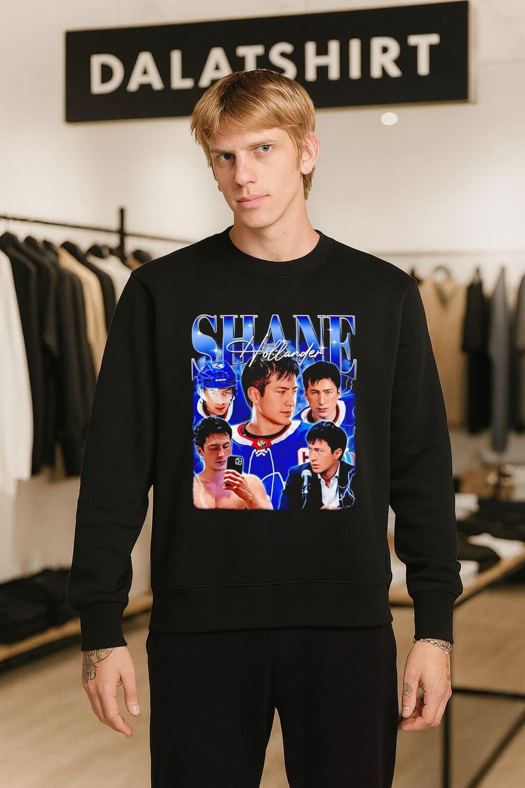 Shane Hollander Ice Hockey Athlete Collage shirt