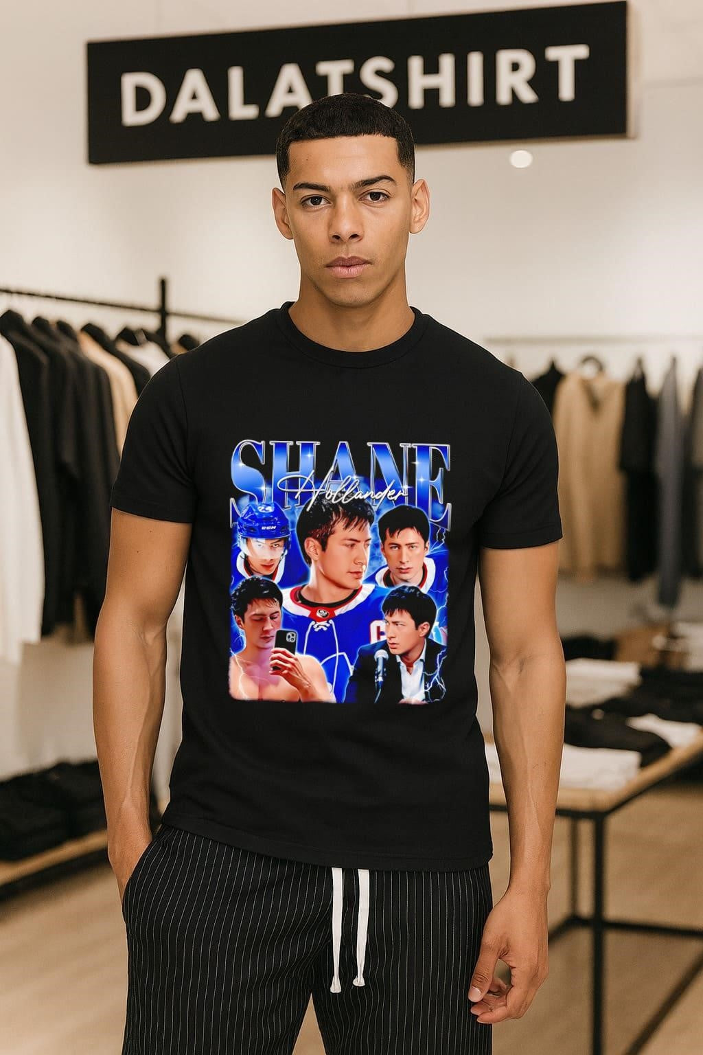 Shane Hollander Ice Hockey Athlete Collage shirt