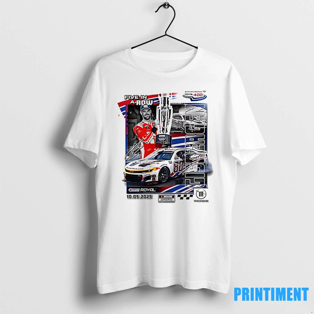 Shane Van Gisbergen Checkered Flag Sports 2025 Bank Of America Roval 400 Race Win Tshirts