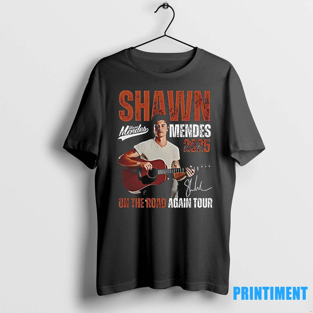 Shawn Mendes 2025 On The Road Again Tour Signature Tshirts Sweater