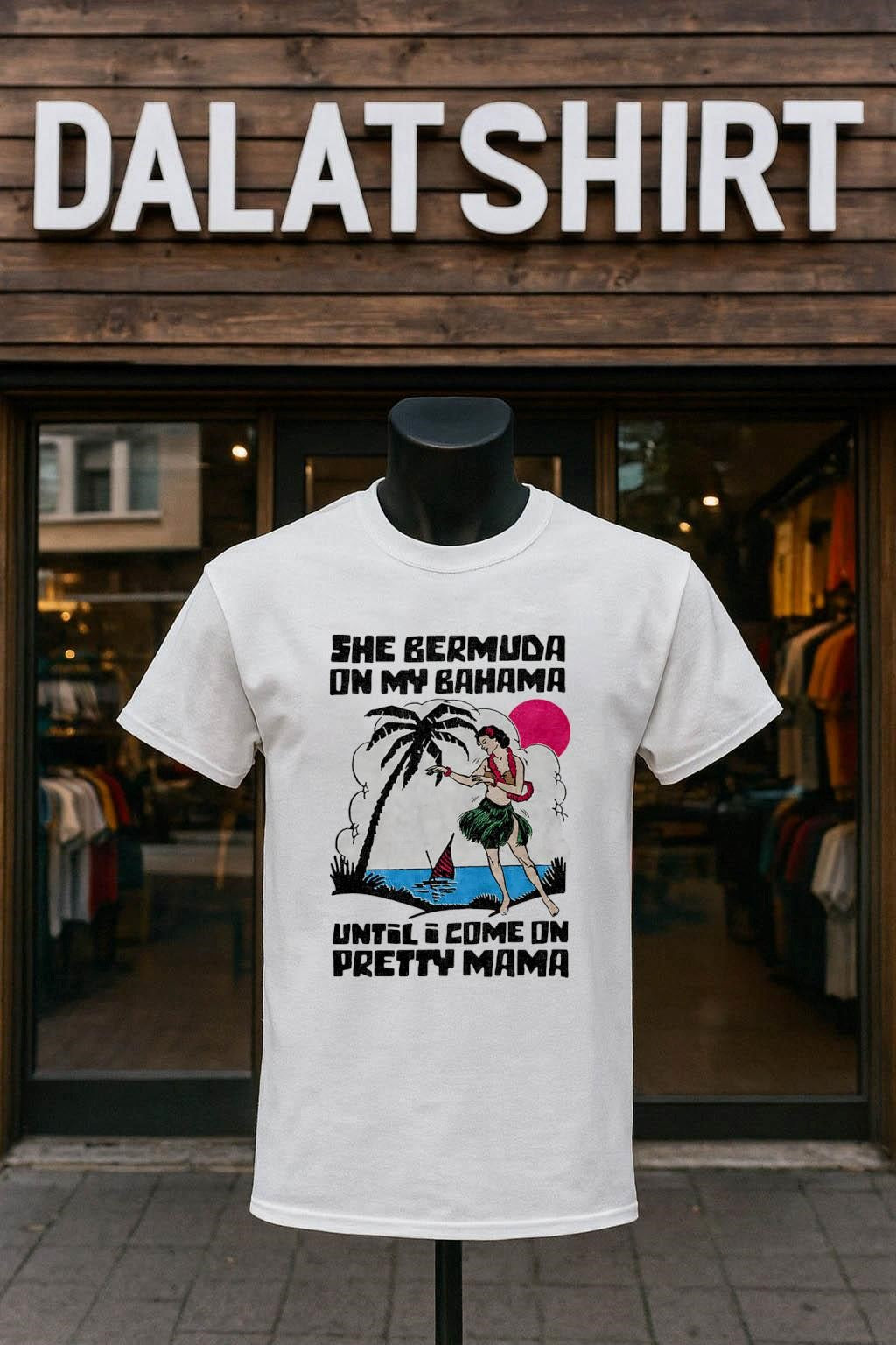 She Bermuda On My Bahama Beach Hula Girl shirt