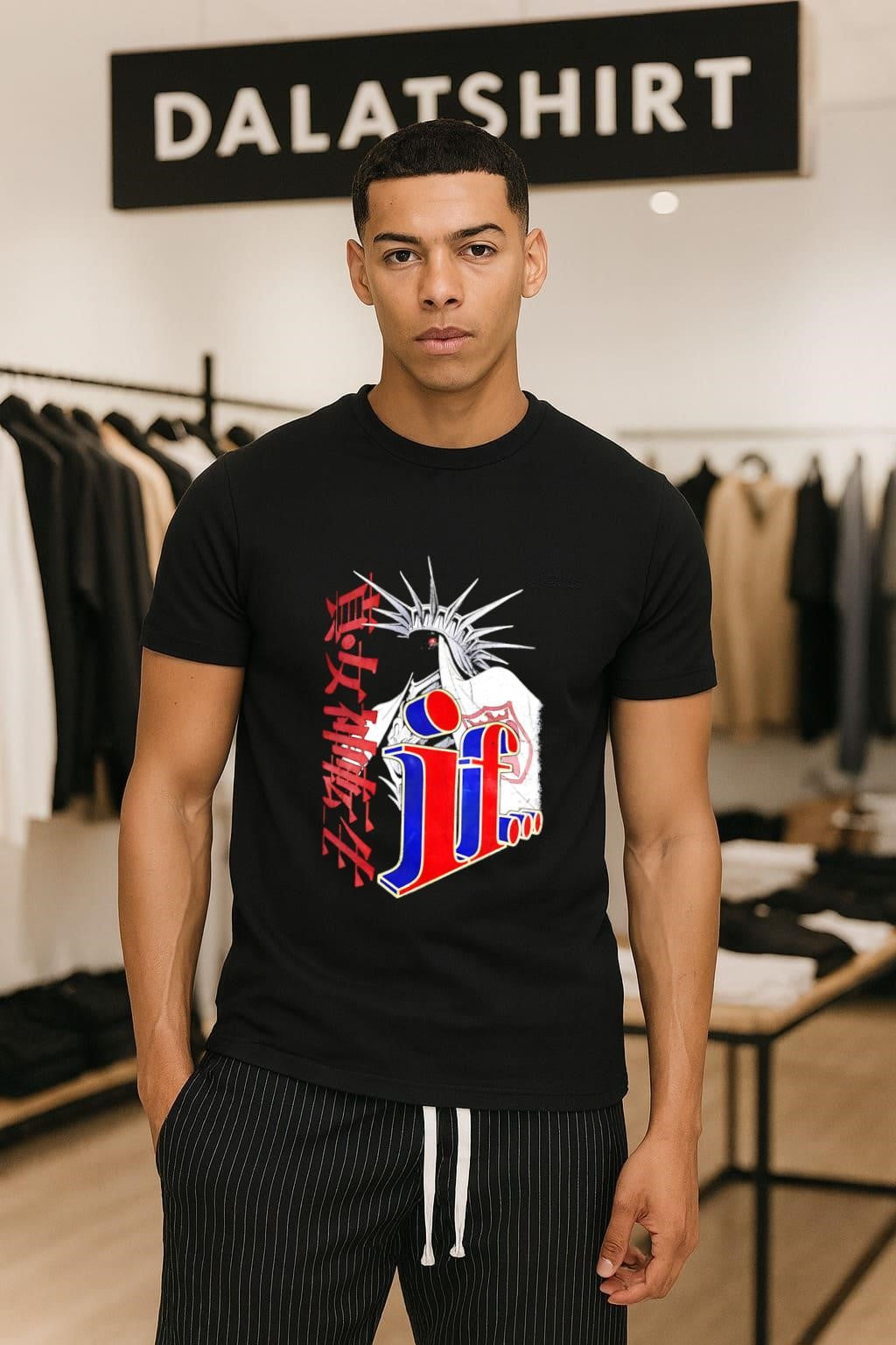 Shin Megami Tensei If Hazama Ideo Shadow Crown Graphic shirt