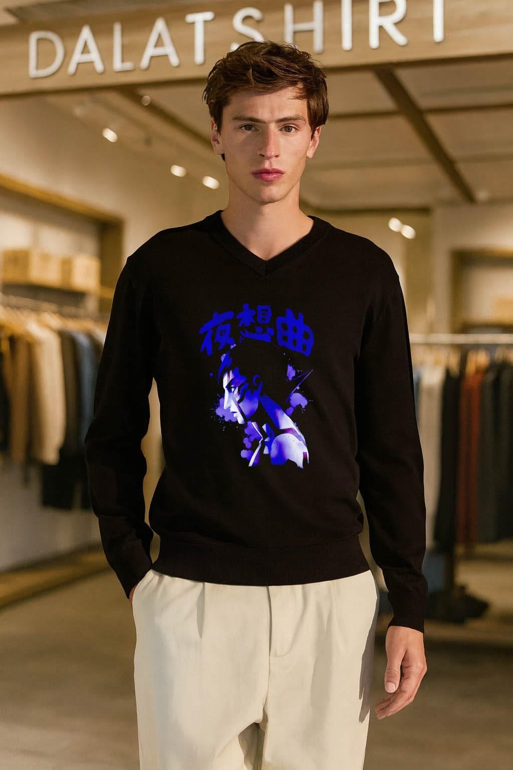 Shin Megami Tensei Nocturne Demi-fiend Profile Ink Splash shirt