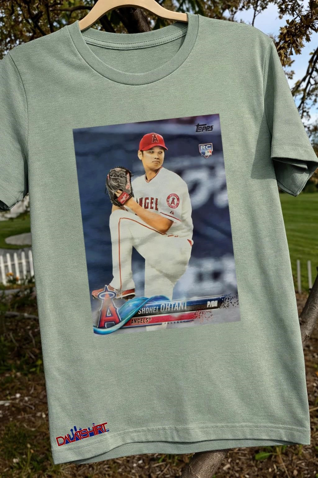 Shohei Ohtani Angels Baseball Rookie Card Graphic shirt