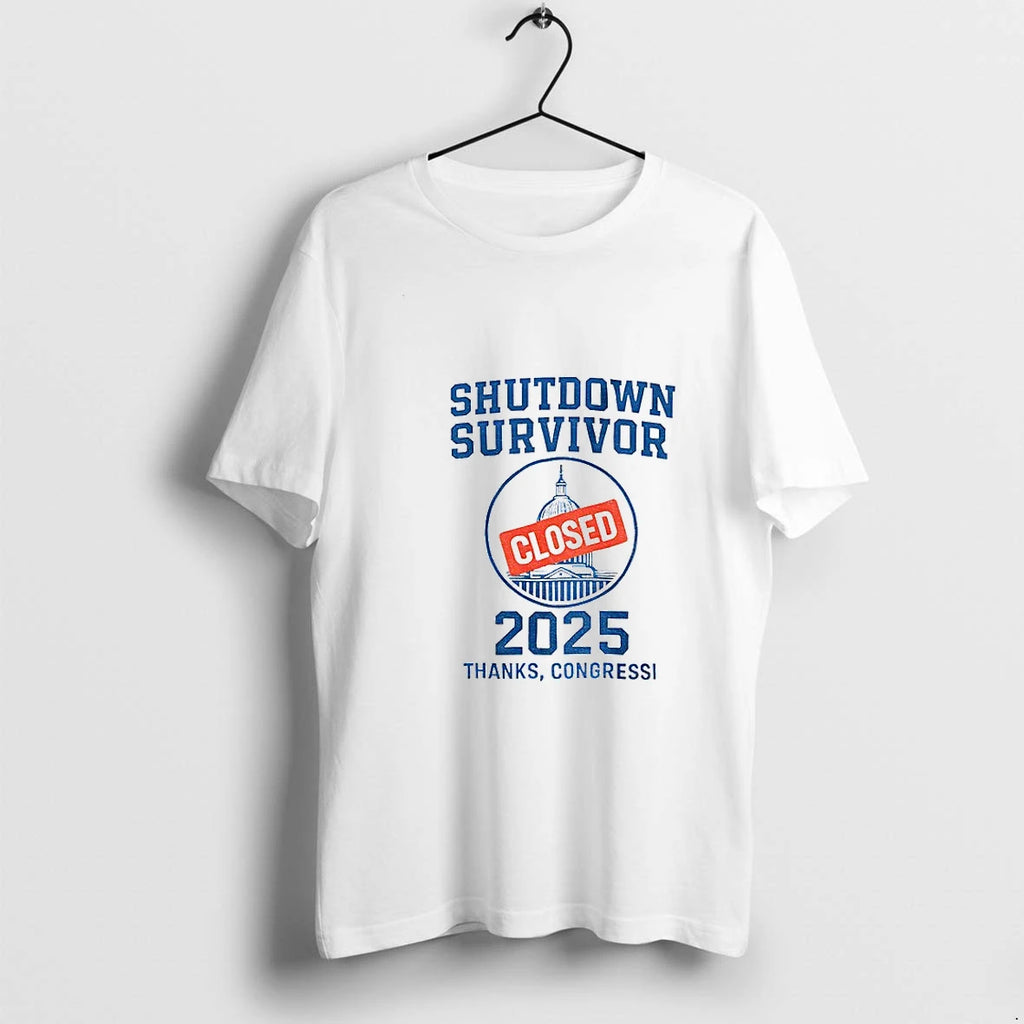 Shutdown Survivor White House Closed 2025 Tshirts Sweater
