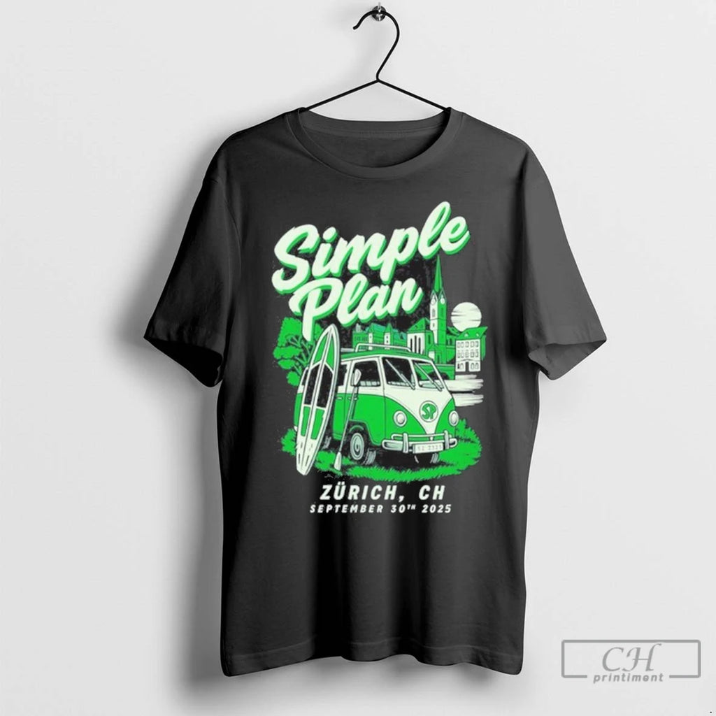 Simple Plan Sep 30 2025 Zurich Ch T Shirts