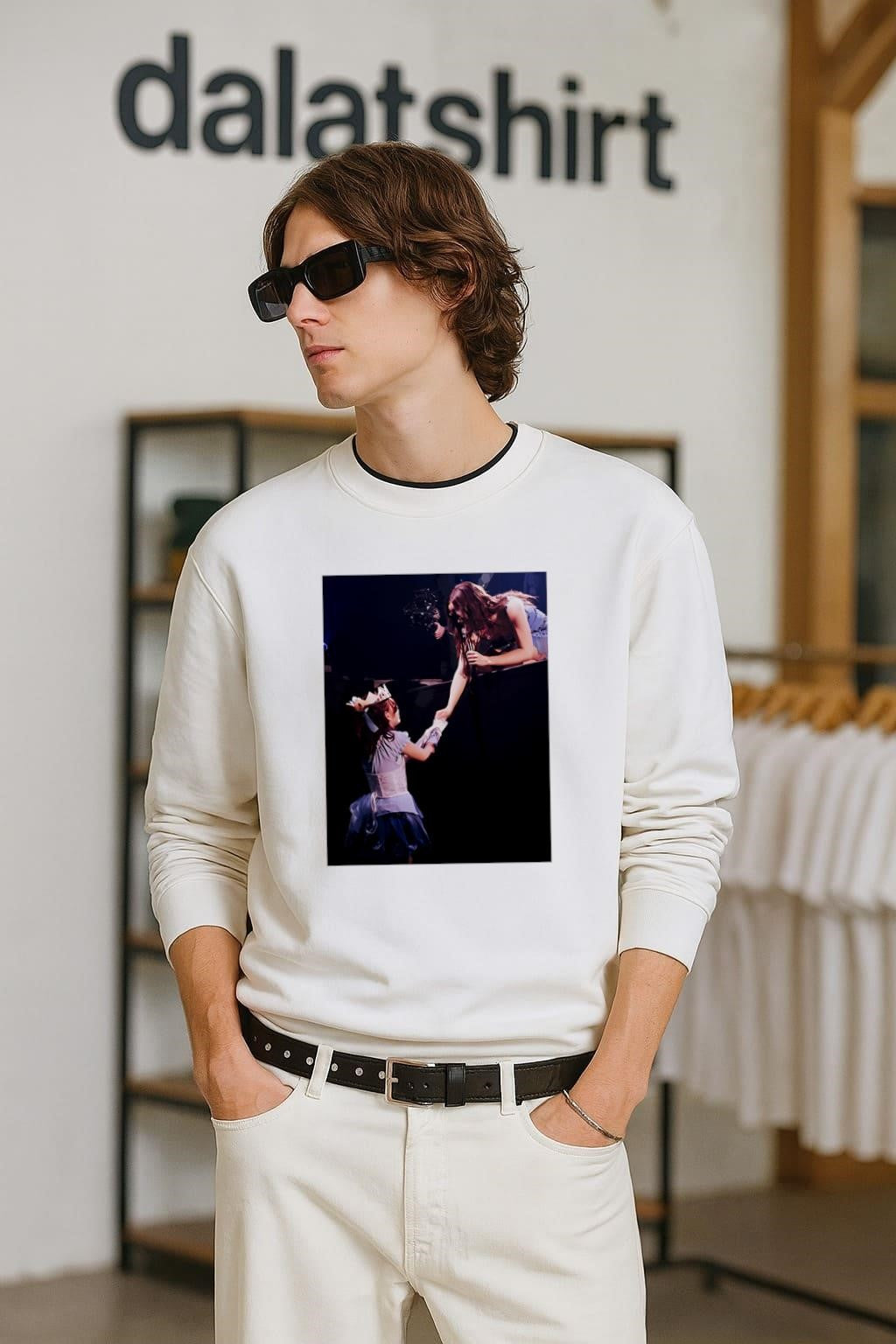 Singer Holding Girl Hand Live Concert Performance shirt