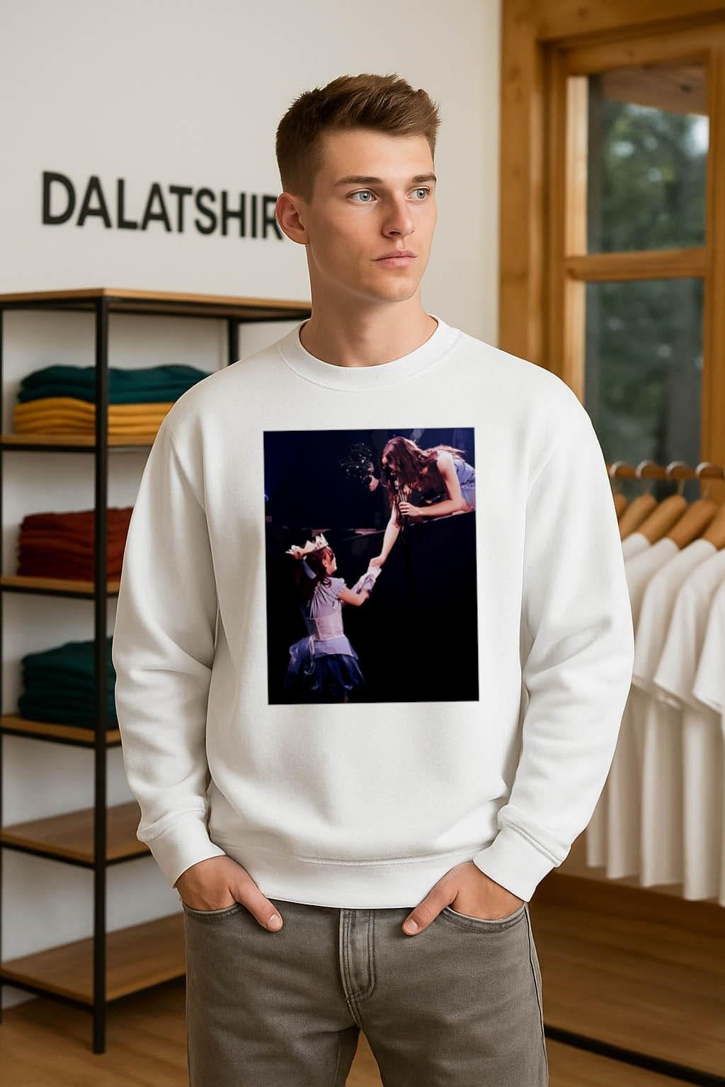 Singer Holding Girl Hand Live Concert Performance shirt