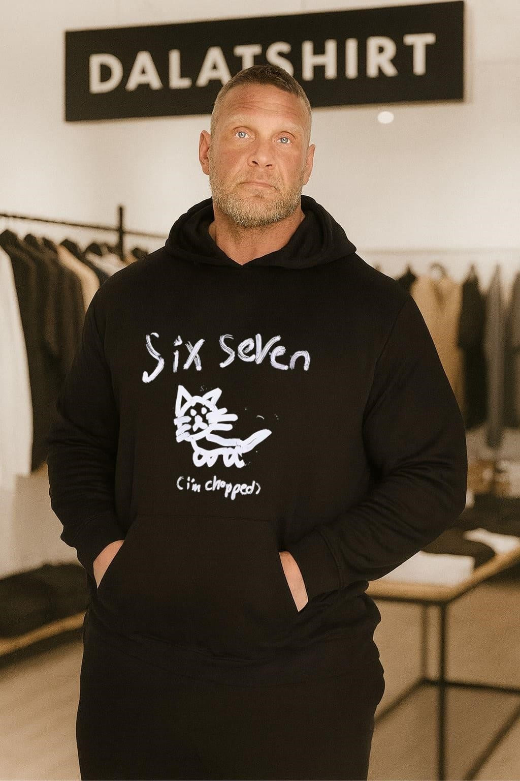 Six Seven I’m Chopped Hand Drawn Cat shirt