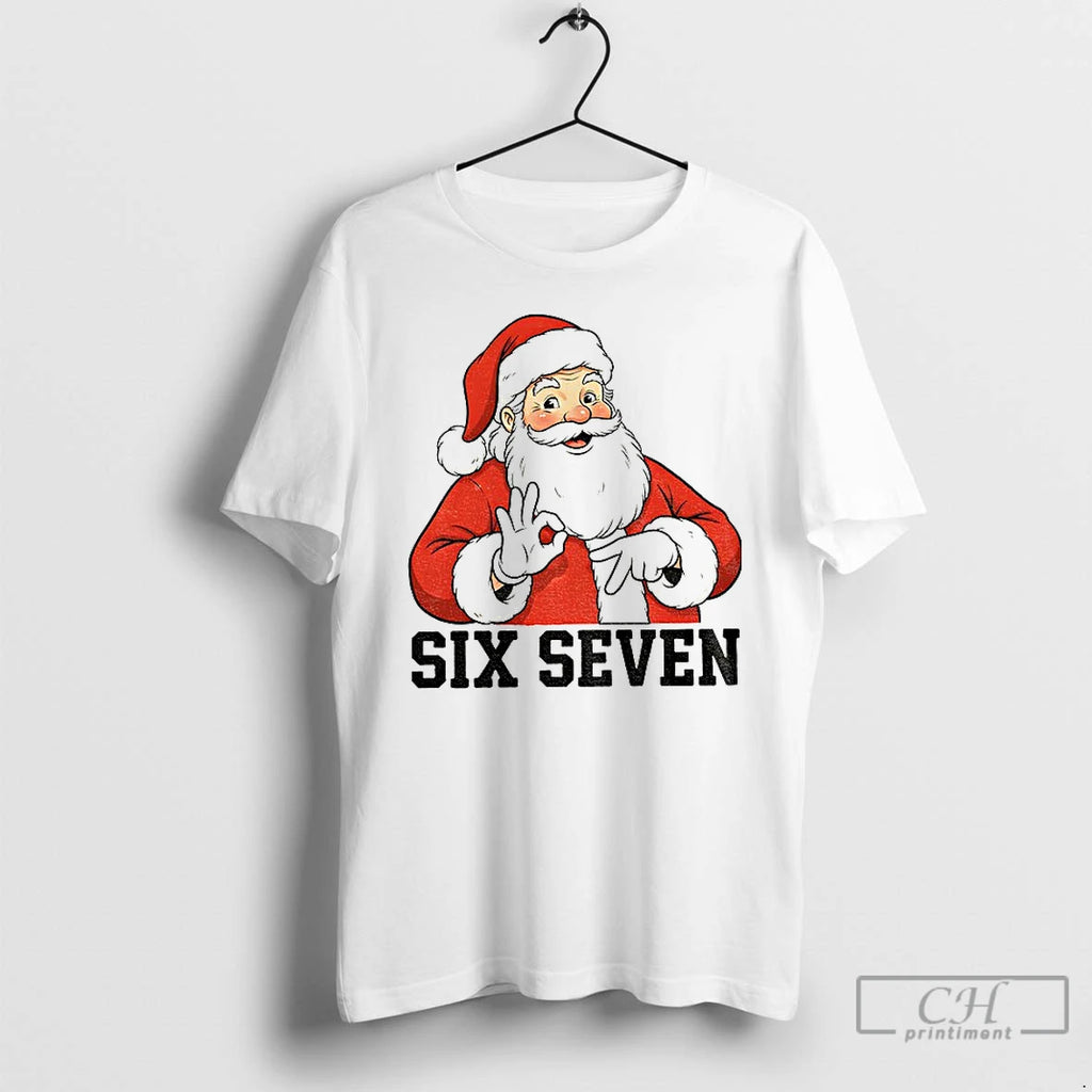 Six Seven Meme Christmas Santa T Shirts