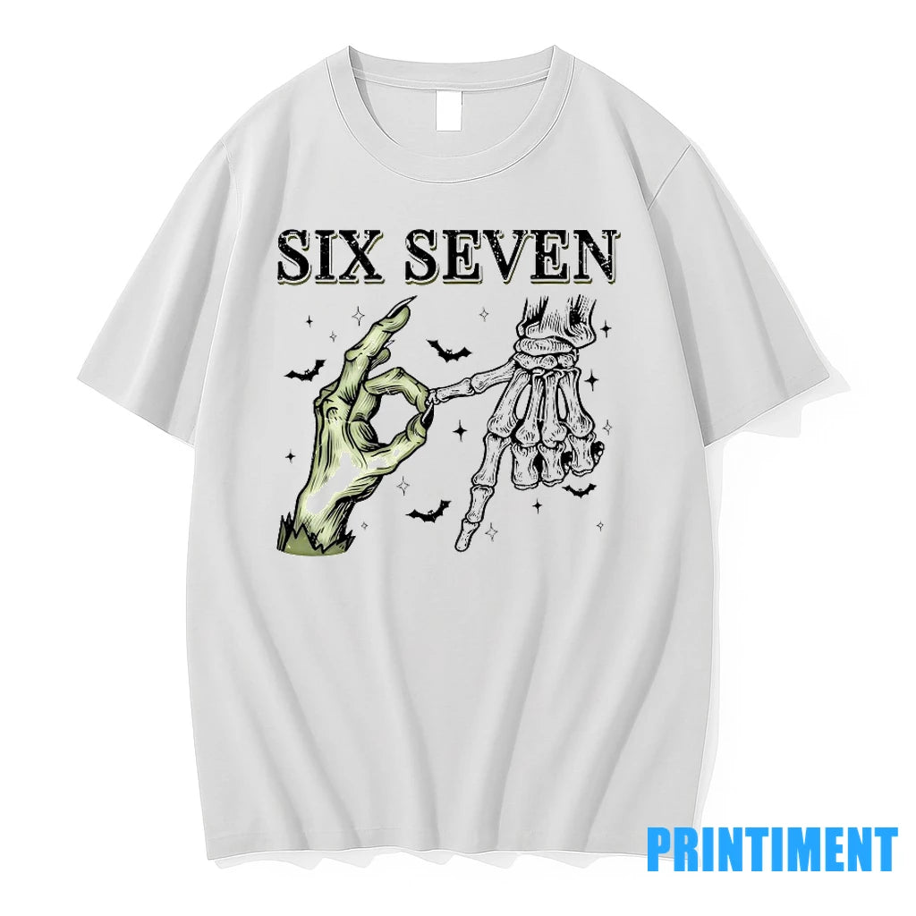 Six Seven 67 Skeleton Hands Halloween Tshirts Sweater