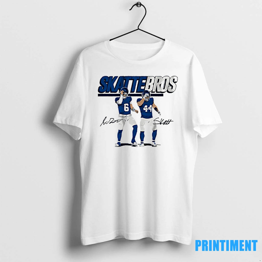 Skattebros Jaxson Dart And Cam Skattebo New York Giants Signature Tshirts Sweater