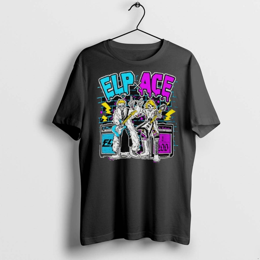 Skeleton Elp X Ace Wrestling T Shirts
