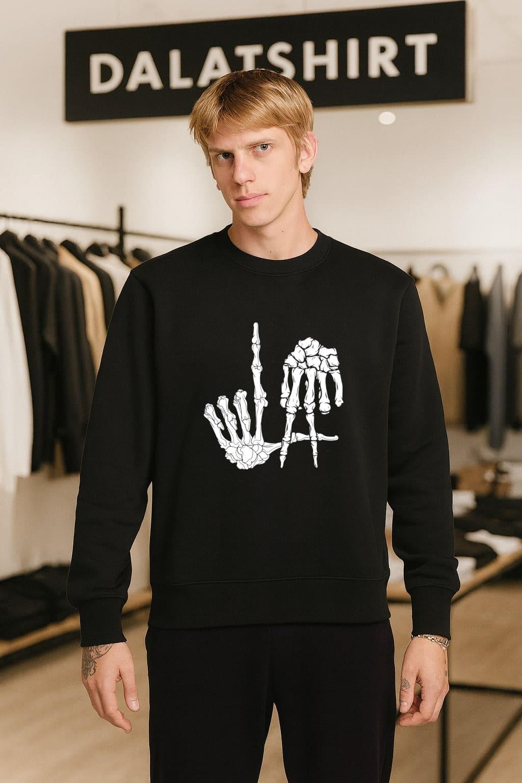 Skeleton Hands Los Angeles LA Fingers shirt