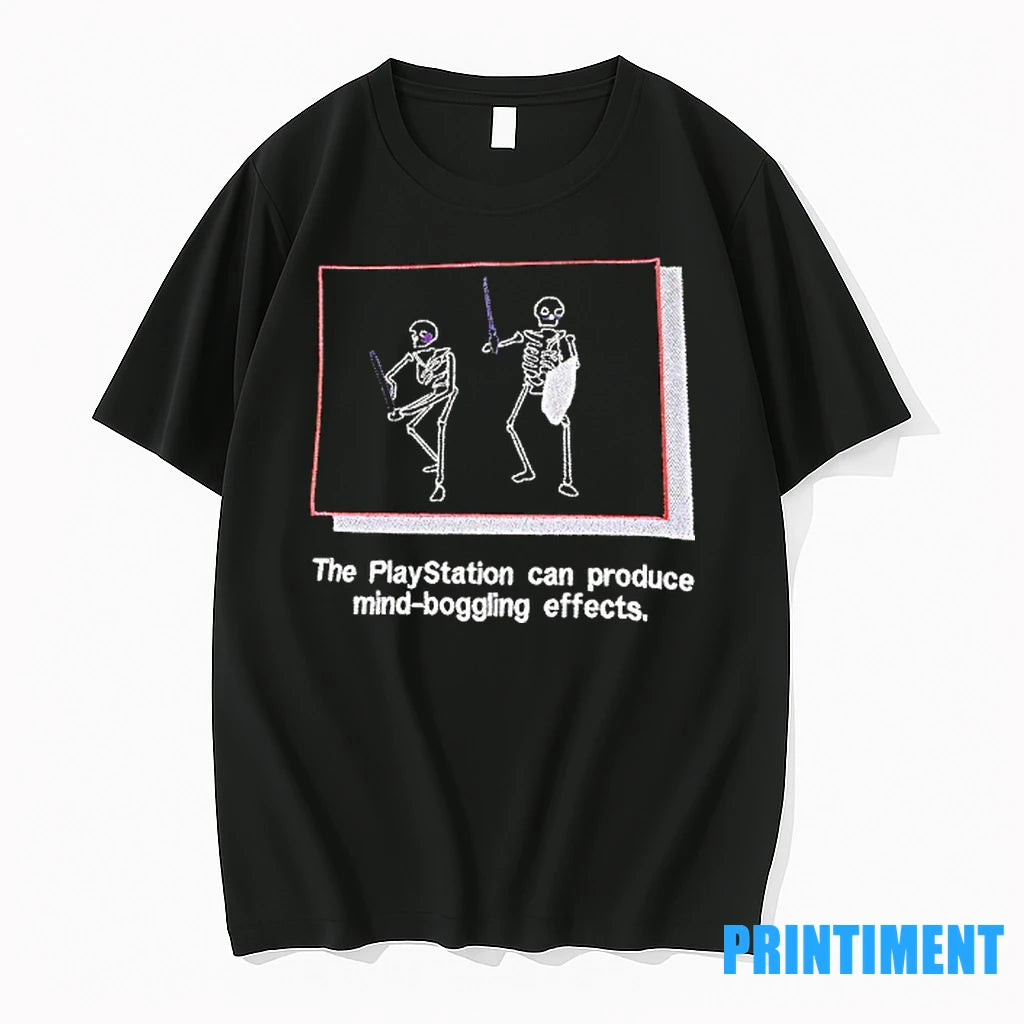 Skeleton The Play Station Can Process Mind Boggling Effects Tshirts Sweater